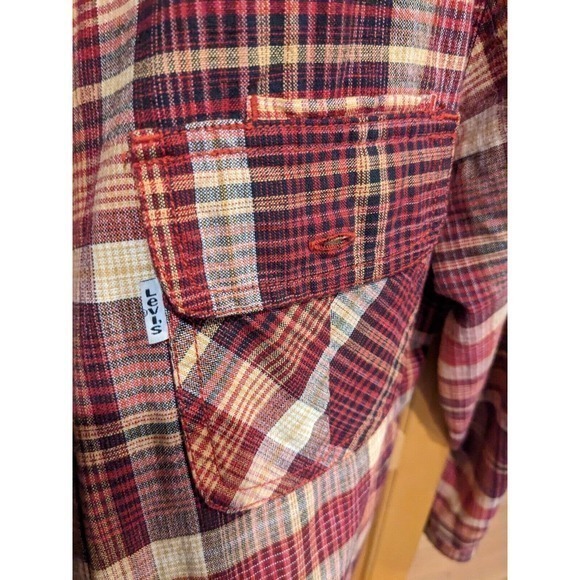 Levi Strauss Men's Medium Button Plaid Shirt Lightweight Cotton 1853501 - Picture 6 of 6